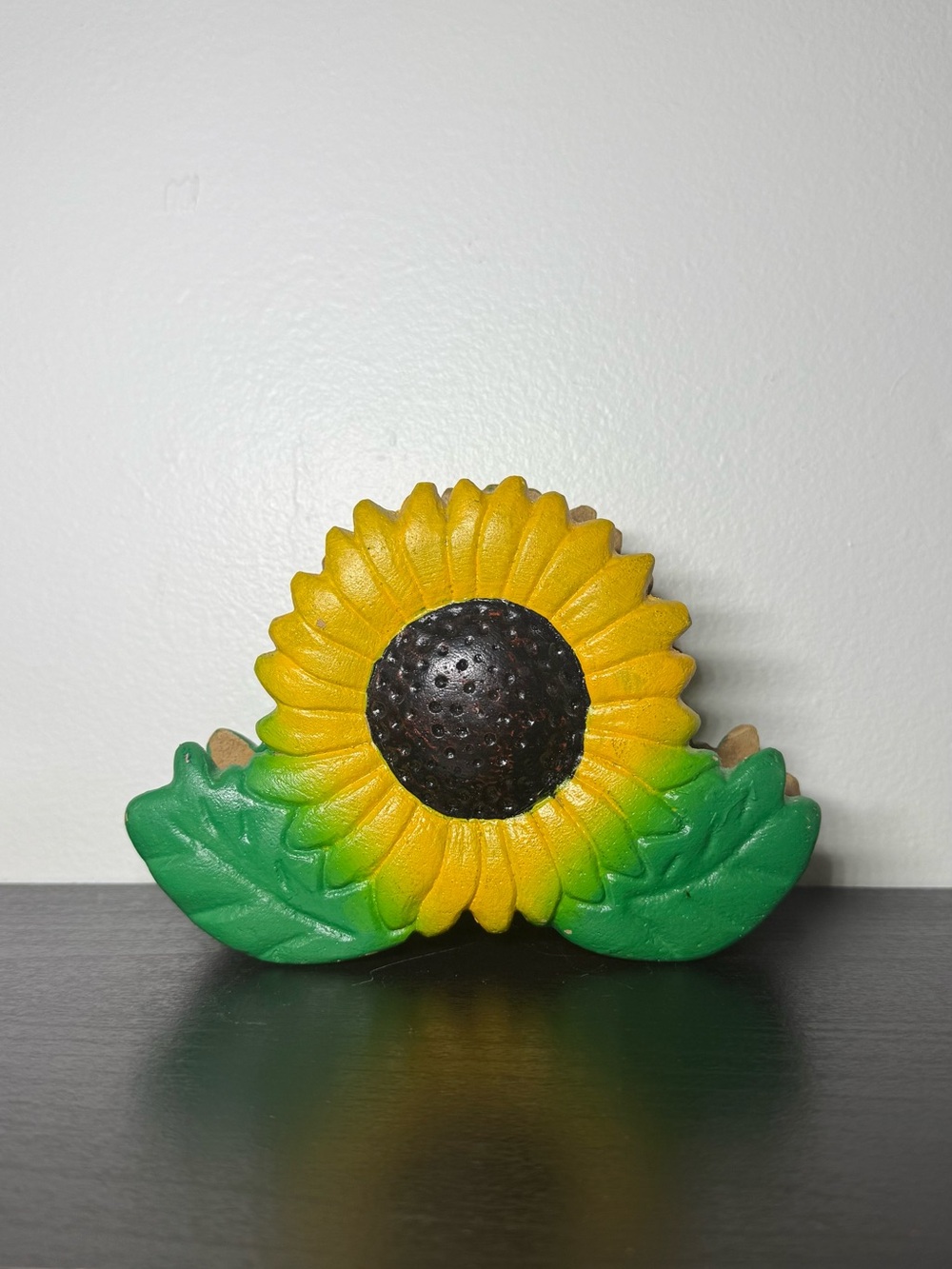 Vintage 2000s Sunflower Flower Ceramic Napkin Holder